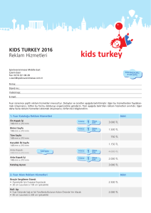 KIDS TURKEY 2016 Reklam Hizmetleri