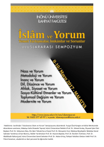 “Uluslararası İslam ve Yorum” Sempozyumu