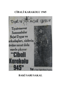 CİBALİ KARAKOLU 1945 BAKİ SARI SAKAL