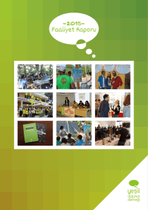 Faaliyet Raporu 2015 - Yeşil Düşünce Derneği
