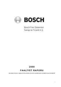 2008 faaliyet raporu - Bosch Fren Sistemleri