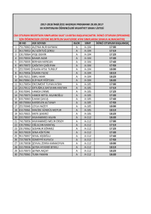20.09.2017 ek kontenjan sınavımuafiyet sınavı