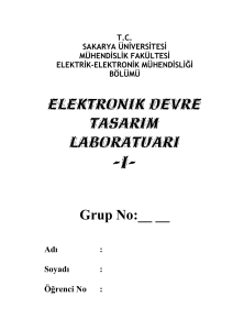 Elektronik Devre Tasarım Laboratuarı - SABİS