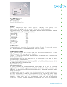paracoxtm - Sanita Saglik Urunleri A.S.