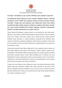 Mustafa Yeneroğlu İstanbul Milletvekili İnsan Haklarını
