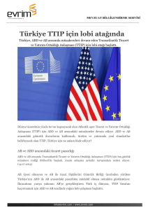 Türkiye TTIP için lobi atağında
