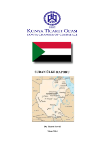 sudan ülke raporu - Konya Ticaret Odası