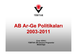 AB Ar-Ge Politikaları 2003-2011