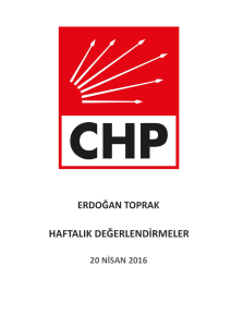 20 nisan 2016 - Erdoğan Toprak