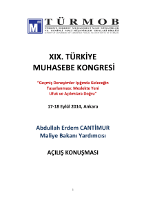 xıx. türkiye muhasebe kongresi