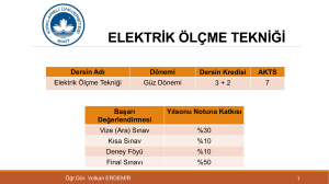elektrik elektronik ölçmeleri - KLU