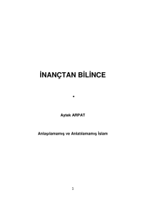 inançtan bilince - Halk Kütüphanesi