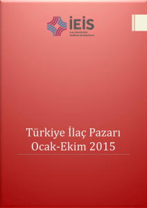 Türkiye İlaç Pazarı Ocak-Ekim 2015