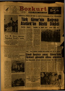 Türk Gime`nin Bağrına Atatürk`ün Büstü Dikildi