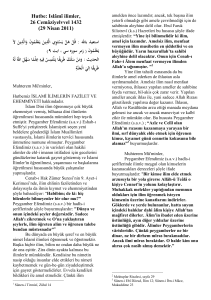 29 04 2011 Islami Ilimlerin Fazilet ve Ehemmiyeti Türkçe