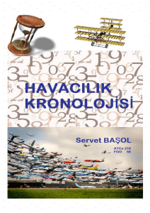 Havacılık Kronolojisi - SERVET BASOL Flight Safety