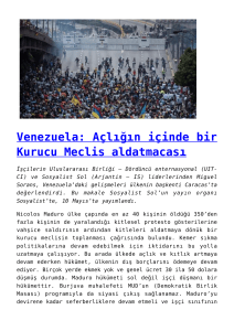 Venezuela: Açlığın içinde bir Kurucu Meclis aldatmacası