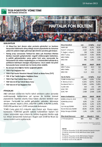 10 Haziran 2013 - TEB Portföy Yönetimi