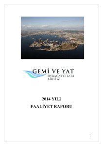 2014 YILI FAALİYET RAPORU - Turkish Ship and Yacht Exporters