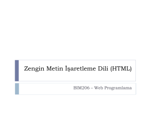 Zengin Metin İşaretleme Dili (HTML)