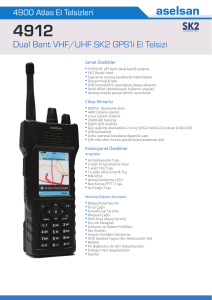4912 Dual Bant VHF-UHF SK2 GPS`li El Telsizi