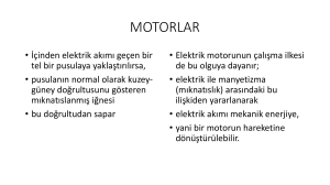 ÜNİVERSAL (SERİ) MOTORLAR