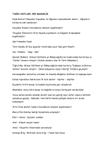 TARİH NOTLARI-450 MADDELİK Dede Korkut