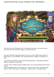İlk İslam Tarihi Oyunu `Çağrı` - İlyas Uçar - Ebû Rudeyha