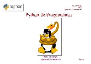 Python ile Programlama - Linux Kullanıcıları Derneği