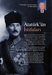 Atatürk`ün İstifaları