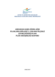 Plan Değişikliği Raporu - Çevre ve Şehircilik Bakanlığı
