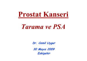 Prostat Kanseri Tarama ve PSA