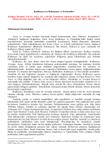 Muhammet Kemaloğlu-Kafkasya`ya Bakışımız ve Ermeniler
