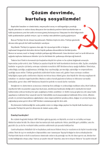 Çözüm devrimde, kurtuluş sosyalizmde! - Enternasyonal-info