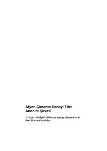 Afyon Çimento Sanayi Türk Anonim Şirketi