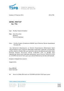 Genel Mektup 754 – Portföy Yönetim Şirketlerine MASAK Uyum