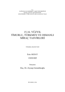 15-16. yüzyıl timurlu, türkmen ve osmanlı miraç tasvirleri