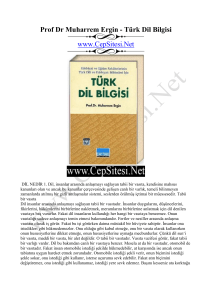 Prof Dr Muharrem Ergin - Türk Dil Bilgisi www.CepSitesi.Net