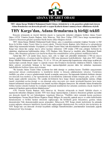 THY Kargo`dan, Adana firmalarına iş birliği teklifi