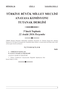 türkiye büyük millet meclisi anayasa komisyonu tutanak