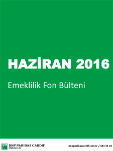 haziran 2016 - BNP Paribas Cardif Türkiye