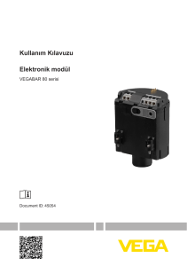 Kullanım Kılavuzu - Elektronik modül