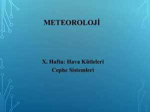 meteoroloji - Ankara Üniversitesi Açık Ders Malzemeleri