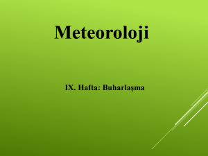 Meteoroloji - Ankara Üniversitesi Açık Ders Malzemeleri