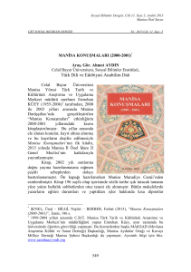Türk Dili ve Edebiyatı Anabilim Dalı