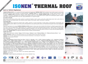 thermal roof ısonem