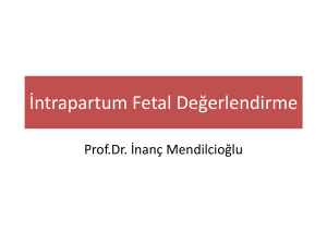 İntrapartum Fetal Değerlendirme
