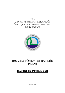 2009-2013 dönemi stratejik planı hazırlık programı