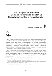 XIX. Yüzyılın İlk Yarısında Osmanlı