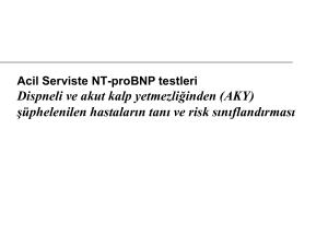 Acil Serviste NT - pro BNP Testleri